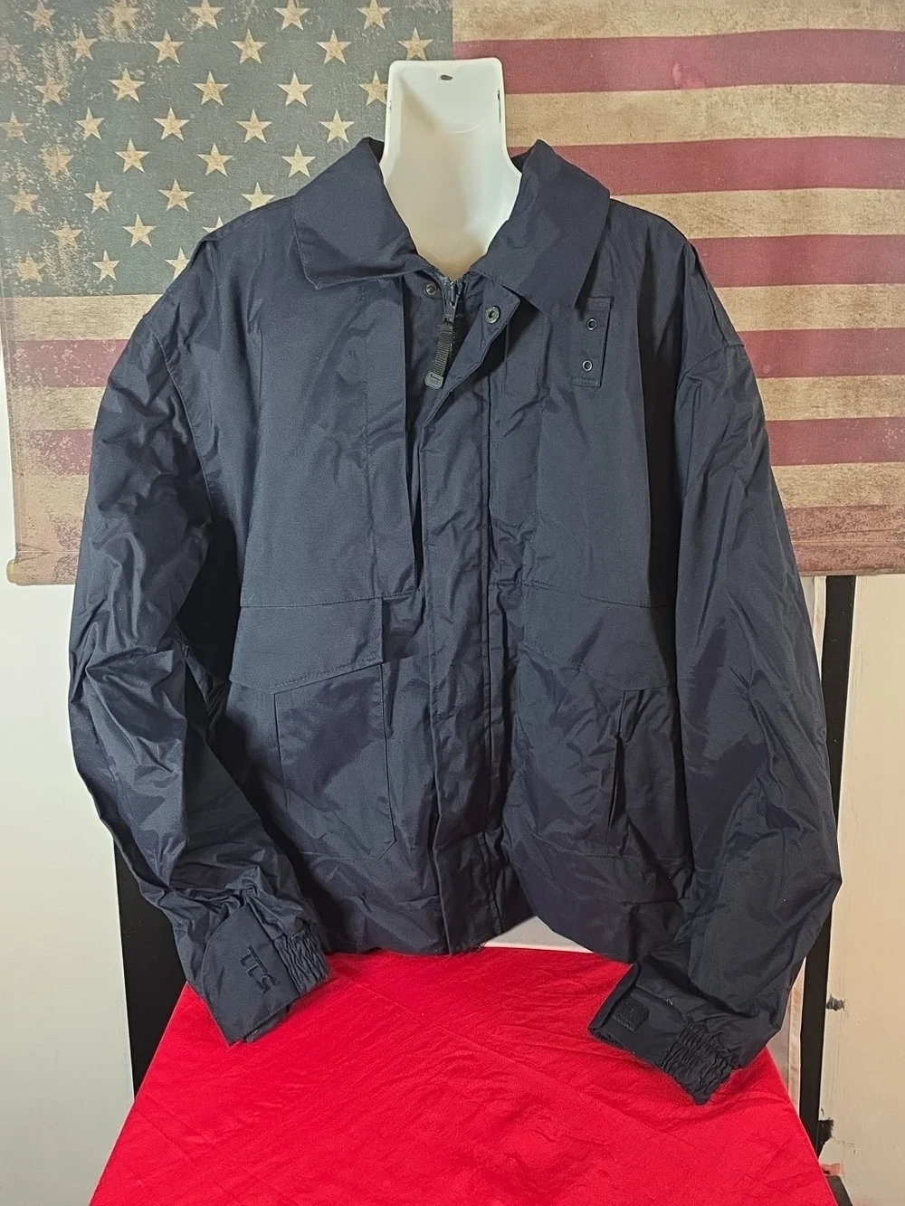5.11 Tactical Men's Fast-Tac Duty Jacket Full-Zip Warmer Pockets Blue Size XL